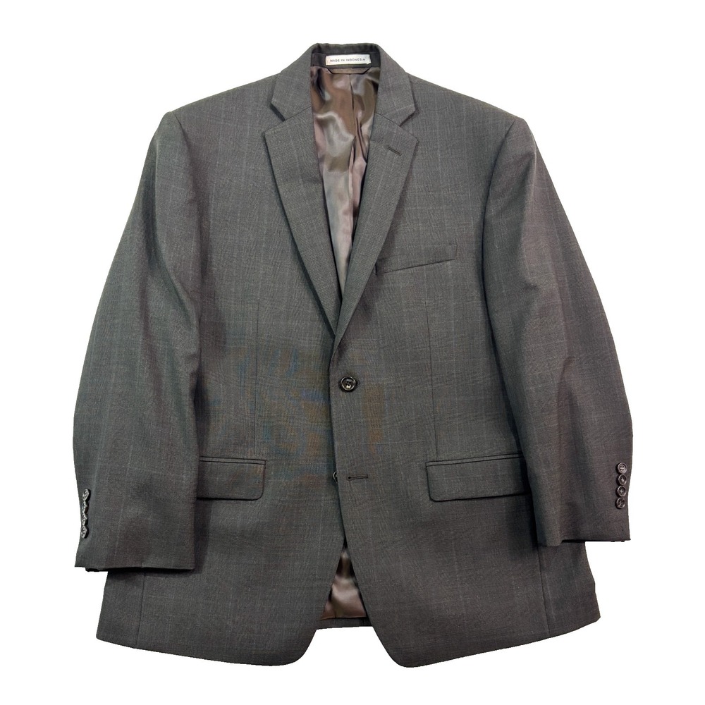 Joseph Abboud 40S 32x28 2pc Pant Suit Gray 100% Wool All Season Two Button - Picture 2 of 16